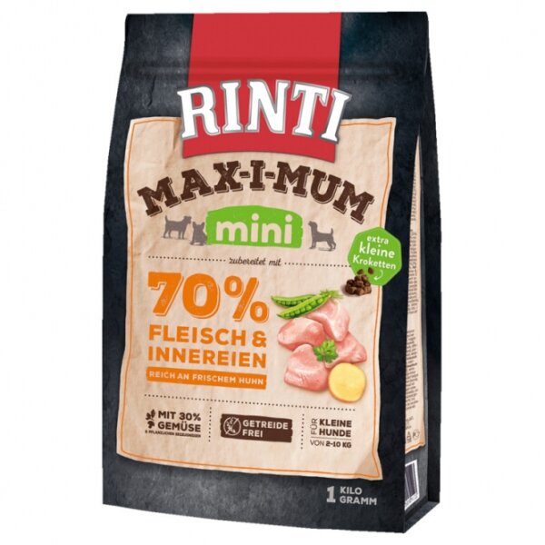 Rinti Max-i-mum Mini Huhn – Trockenfutter für kleine Hunde