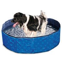 DOGGY POOL Swimmingpool für Hunde - Blau gemustert