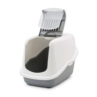 Katzentoilette Nestor - weiß/grau