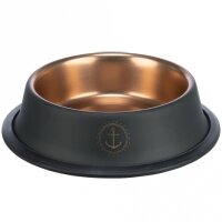 NORDIC Edelstahlnapf - schwarz/bronze