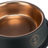 NORDIC Edelstahlnapf - schwarz/bronze