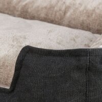 NORDIC Bett Föhr - schwarz/sand