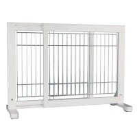 Hunde-Absperrgitter aus Holz, ausziehbar